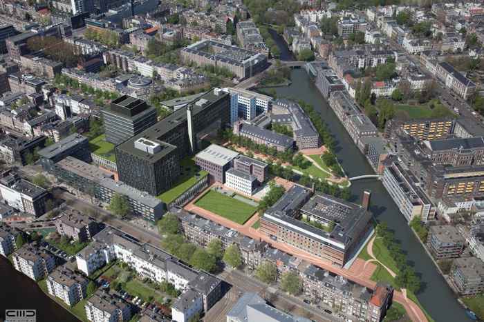 Aerial photo Roeterseiland campus