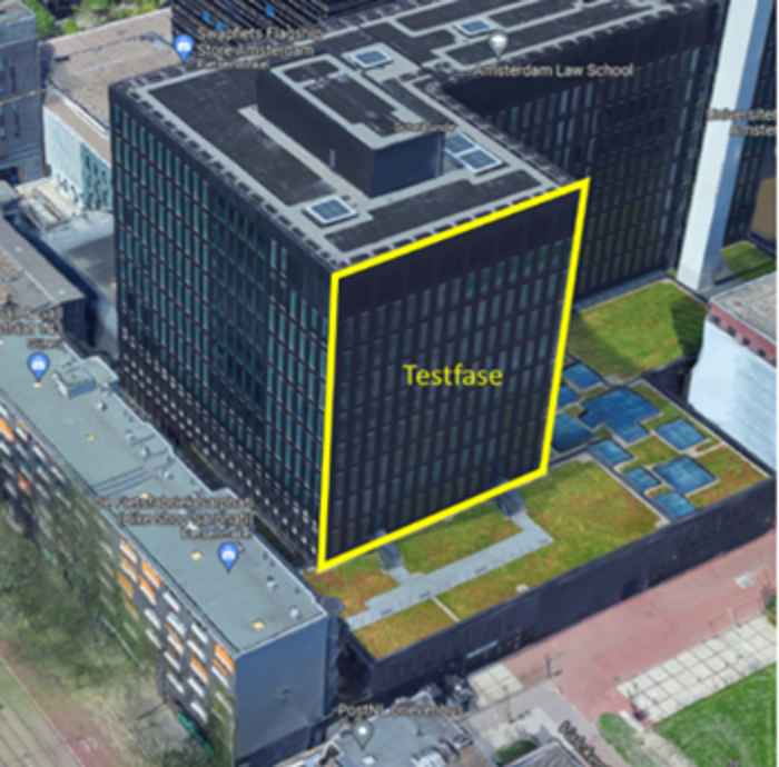 Start testfase herstel gevel BCD Roeterseilandcampus (REC) uitgesteld ...
