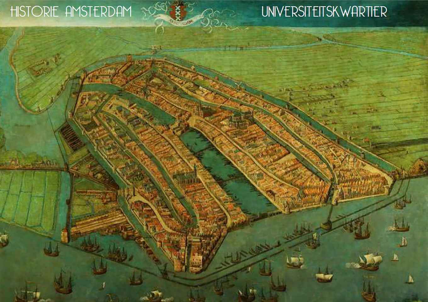 Historical map Amsterdam