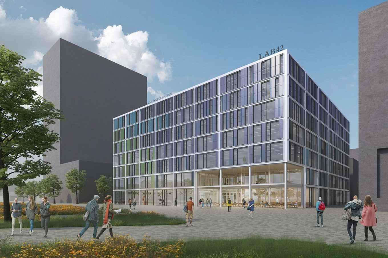 Artist impression LAB42 Amsterdam Science Park