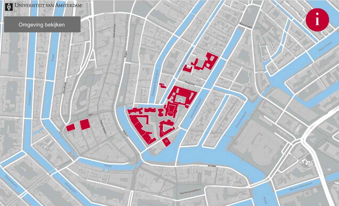 Interactieve plattegrond Binnenstadscampus