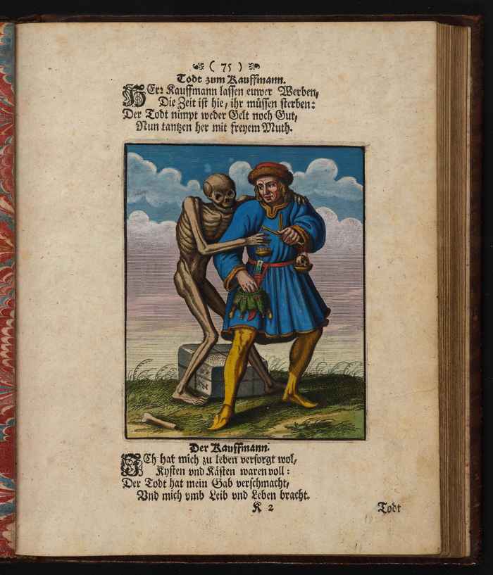 Merian, Matthaeus, Johann Benjamin Andreae, and Heinrich Hort. Todten-Tantz. Franckfurt am Mayn: bey Joh. B. Andreä und H. Hort, 1725.